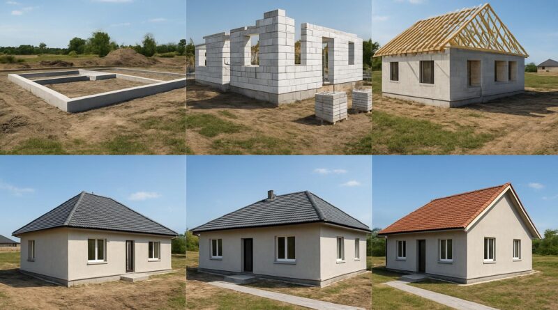 Etapy budowy domu od fundamentów po dach