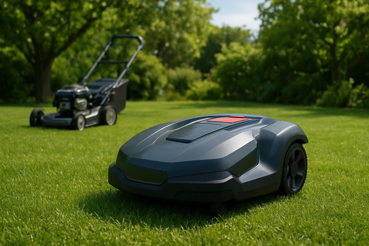 Wybór kosiarki – spalinowa vs elektryczna vs robot koszący. Robot koszący