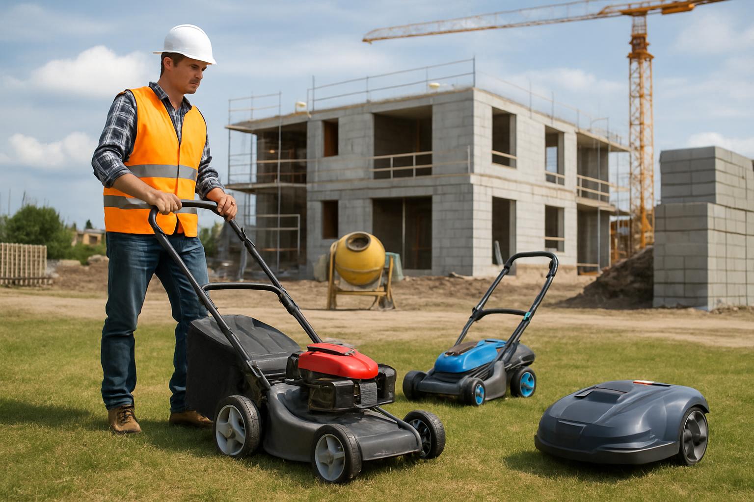 Wybór kosiarki – spalinowa vs elektryczna vs robot koszący. Dlaczego wybór kosiarki ma znaczenie na budowie