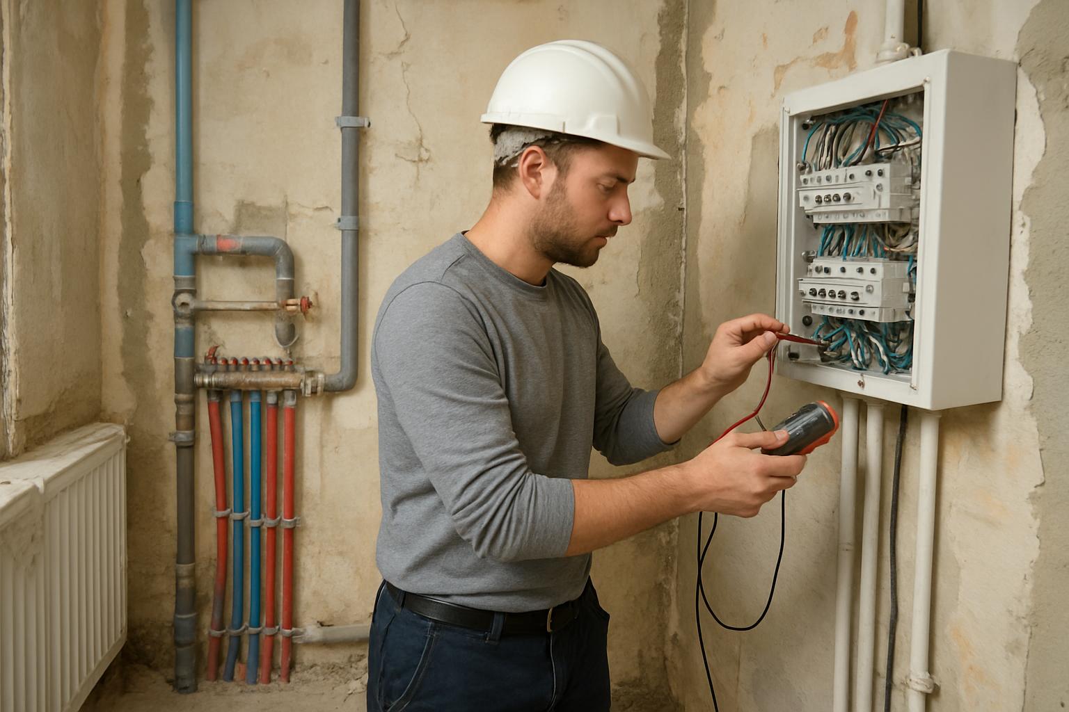 Jak zaplanować remont mieszkania?. 9. Przegląd instalacji – elektryka, wod-kan, ogrzewanie